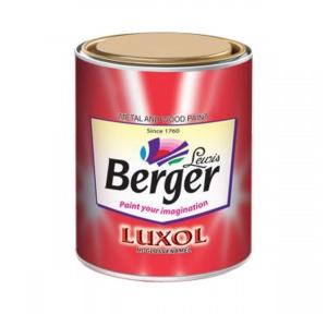 Berger Luxor High Gloss Enamel Paint  1 Ltr Light Grey