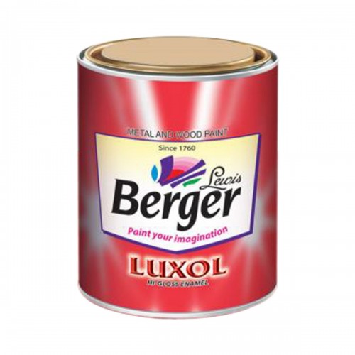 Berger Luxor High Gloss Enamel Paint  1 Ltr Light Grey