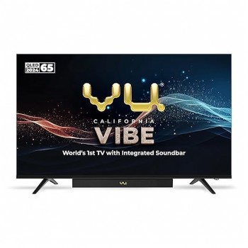 Vu 4K Google TV  65VIBE 164cm (65 Inch) Vibe Series QLED 60 Hz (Black)