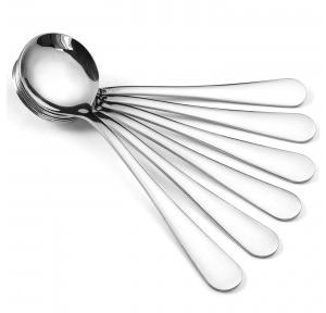 Impress Soup Spoon Full Matt Colour: Silver Stainless Steel 18cm 14 Gauge