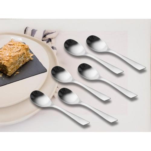 Hunar Dinner Spoon Colour: Silver Stainless Steel 18cm 14 Gauge Pack of 12