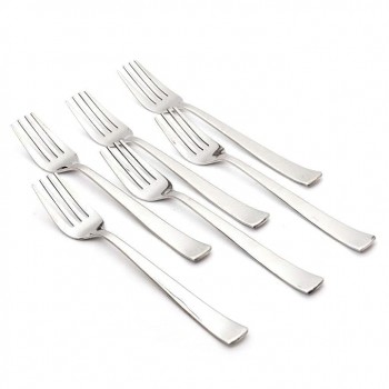 Hunar Dinner Fork Colour: Silver Stainless Steel 18cm 14 Gauge Pack of 12