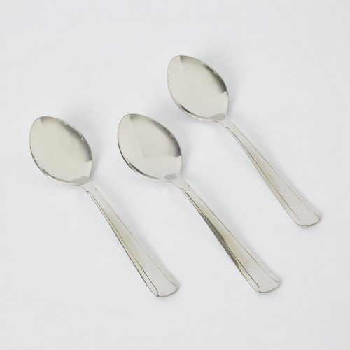 Neckless Dinner Spoon (KK) Colour: Silver Stainless Steel 18cm 14 Gauge Pack of 12