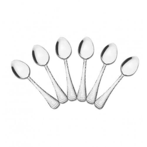 Impress Tea Spoon Hammered Colour: Silver Thickness: 1.7mm Stainless Steel 14 cm Pack of 12