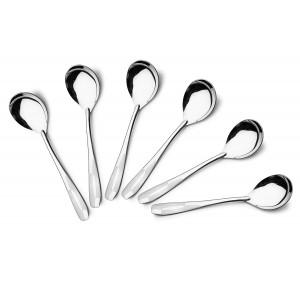 Milano Soup Spoon Colour: Silver Thickness: 3mm Stainless Steel 17.2cm Pack of 12