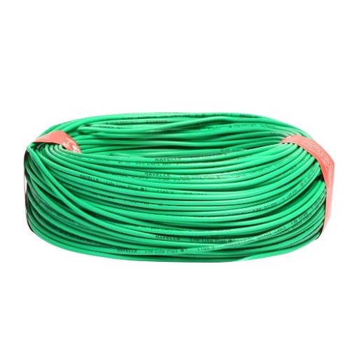 Havells 6 Sqmm 1 Core Life Line S3 FR PVC Insulated Industrial Cable, 90 mtr (Green)