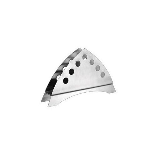 Napkin Holder Triangle Shape Round Hole Length: 7 Inches Stainless Steel Colour: Silver