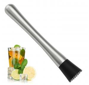 Cocktail Muddler For Mojitos and Other Fruit Drinks Stainless Steel Length: 8 inches