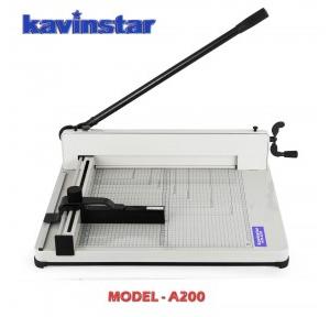 Kavinstar Paper Cutter Machine KVR-A200 Heavy Duty Manual 350 Sheets/70gsm A3+ Cutting Size Metal Body Dimension: 76x55x30 cm