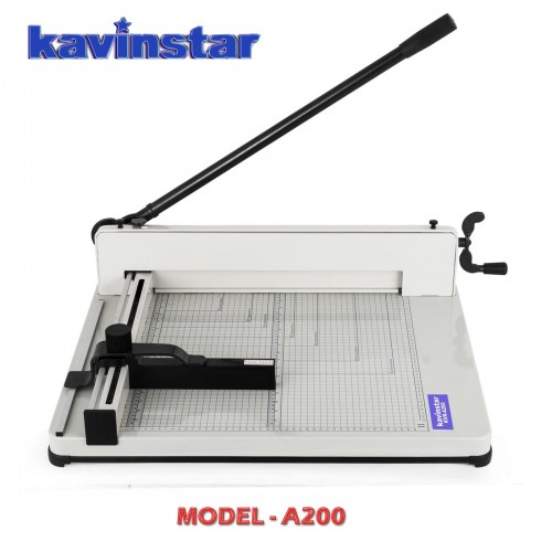 Kavinstar Paper Cutter Machine KVR-A200 Heavy Duty Manual 350 Sheets/70gsm A3+ Cutting Size Metal Body Dimension: 76x55x30 cm