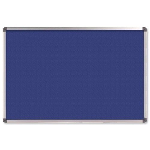 Writemark Notice Board Super Deluxe Soft Foam Surface Non-Magnetic Decolam Back Thickness Round Corners 4 X 4 Feet 10mm Blue