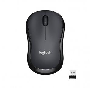 Logitech Wireless Mouse M221 Silent Buttons, 2.4 GHz with USB Mini Receiver, 1000 DPI Optical Tracking, 18-Month Battery Life, Ambidextrous PC/Mac/Laptop Charcoal Grey