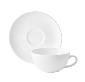 Ariane Tea Cup & Saucer Vital Coupe White Porcelain 230ml & 16cm