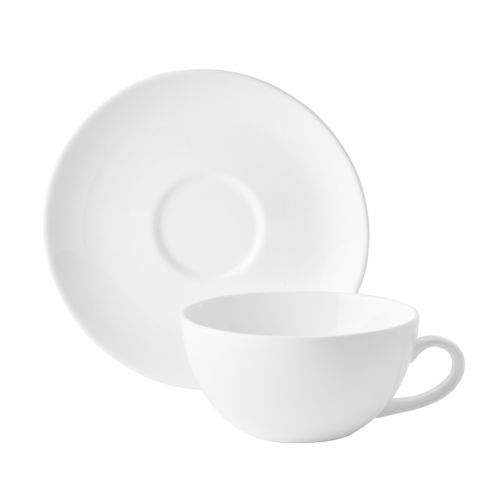 Ariane Tea Cup & Saucer Vital Coupe White Porcelain 230ml & 16cm