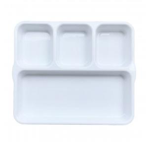 Kenford Tray DCT 1012 (PC) 4 Compartment Rectangle White Polycarbonate 10 X 12 Inch