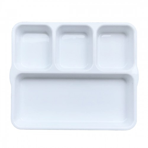 Kenford Tray DCT 1012 (PC) 4 Compartment Rectangle White Polycarbonate 10 X 12 Inch