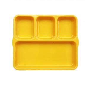 Kenford Tray DCT 1012 (PC) 4 Compartment Rectangular Yellow Polycarbonate 10 x 12 Inch