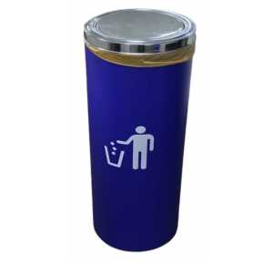 Dustbin With Swing Lid Vinyl Sticker SS202 85 Ltrs 14x32 Inch