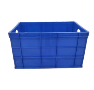 Nilkamal Crate CH 64320 Plastic Multipurpose Use 600x400x320mm Blue 65 Ltrs