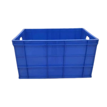 Nilkamal Crate CH 64320 Plastic Multipurpose Use 600x400x320mm Blue 65 Ltrs