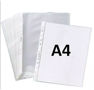 Ankita Sheet Protector Transparent Punch Pocket A4 30 Micron