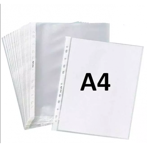 Ankita Sheet Protector Transparent Punch Pocket A4 200 Micron