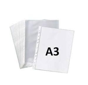 Ankita Sheet Protector Transparent Punch Pocket A3 50 Micron