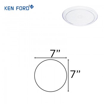 Kenford Plate FP 8 Quarter Transparent Polycarbonate 7 X 7 Inch