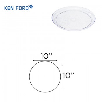 Kenford Plate FP 10 Full Transparent Polycarbonate 10x10 Inch