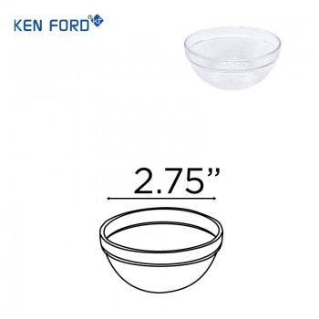 Kenford Bowl SB 2.5 Transparent Polycarbonate 2.75 Inch