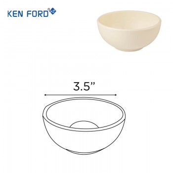 Kenford Bowl RB 4 Round Food White Polycarbonate 3.5 Inch