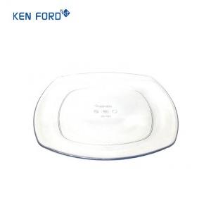 Kenford Plate SP 8 Square Quarter Transparent Polycarbonate 8X8 Inch