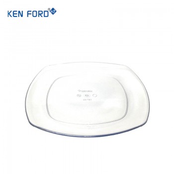 Kenford Plate SP 8 Square Quarter Transparent Polycarbonate 8X8 Inch