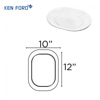 Kenford Plate DT 1012 Display Transparent Polycarbonate 10X12 Inch