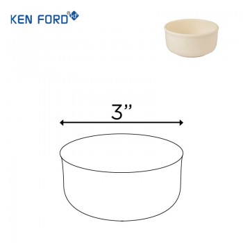 Kenford Bowl STB 3 Straight Food White Polycarbonate 3 Inch