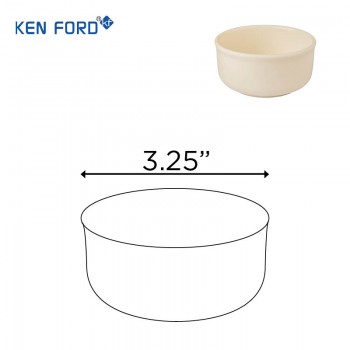 Kenford Bowl STB 3.25 Straight Food White Polycarbonate 3.25 Inch