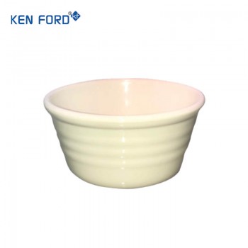 Kenford Bowl RPB 3 Round Ripple White Polycarbonate 3.5 Inch