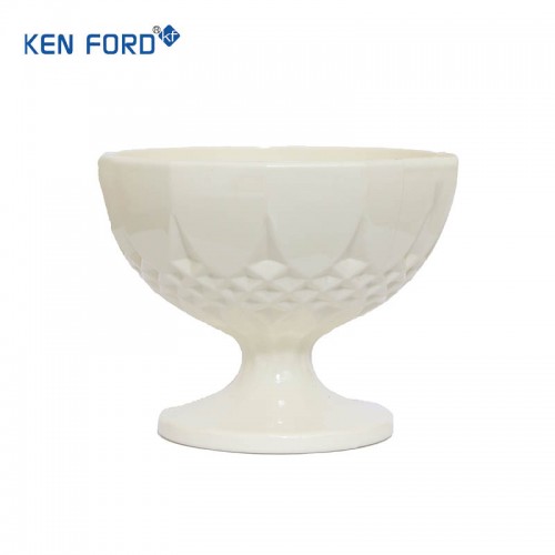 Kenford Bowl DBL 250 Diamond(Big) White Polycarbonate 250ml