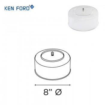 Kenford Dome Cover DM 8 Transparent 8 Inch Polycarbonate