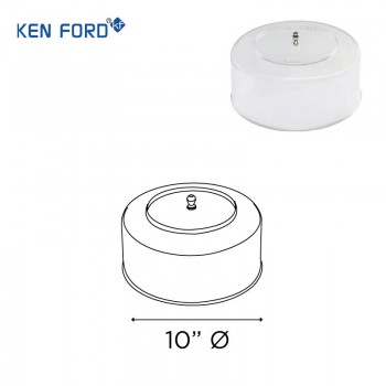 Kenford Dome Cover DM 10 Transparent 10 Inch Polycarbonate