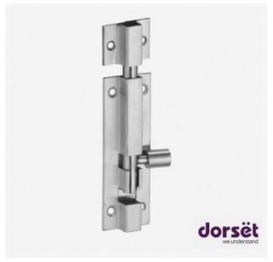 Dorset SS Tower Bolt TS-410 With Screw 4 Inch Pack of 12