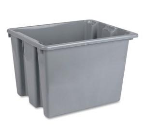 Rubbermaid Storage Box FG172200 with Lid FG172000 Gray Measures: 19 1/2Lx 15 1/2Wx 13H