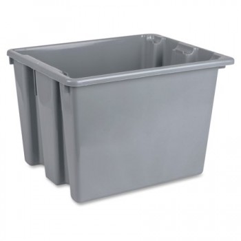 Rubbermaid Storage Box FG172200 with Lid FG172000 Gray Measures: 19 1/2Lx 15 1/2Wx 13H