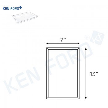 Kenford Tray DT 0713 Display White Polycarbonate 7X13X1 inch