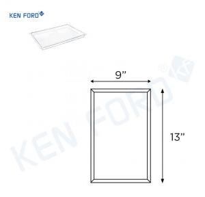 Kenford Tray DT 0913 Display White Polycarbonate 9X13X1 inch