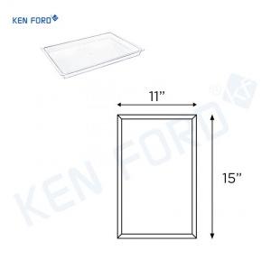 Kenford Tray DT 1115 Display White Polycarbonate 11X15X1 inch