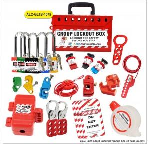 Asian Loto Group Lockout Tagout Box Kit For Electrical Safety ALC-GLTB-1075