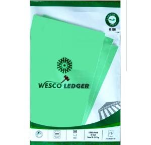 Wesco Paper Green Ledger 80 GSM 500 Sheets