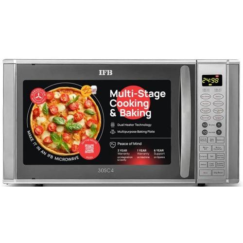 IFB Convection Microwave Oven 30SC4 30L Metallic Silver