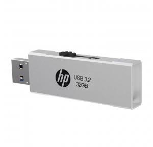 HP 818w 32GB USB 3.2 Flash Drive Silver Metal